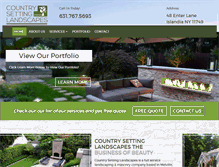 Tablet Screenshot of countrysettinglandscapes.com